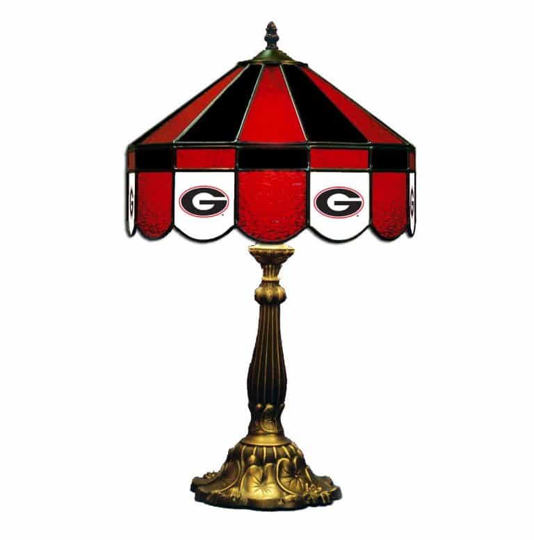Georgia Bulldogs Stained Glass Table Lamp | moneymachines.com