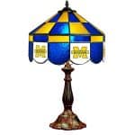 Michigan Wolverines Stained Glass Table Lamp