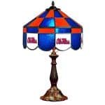 Ole Miss Rebels Stained Glass Table Lamp