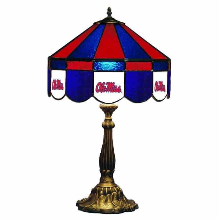 Ole Miss Rebels Stained Glass Table Lamp | moneymachines.com