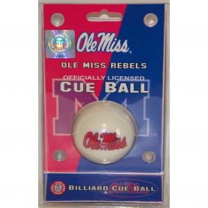 Ole Miss Rebels Billiard Cue Ball | moneymachines.com