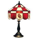 Oklahoma Sooners Stained Glass Table Lamp