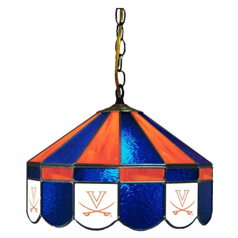 Virginia Cavaliers Stained Glass Swag Hanging Lamp | moneymachines.com
