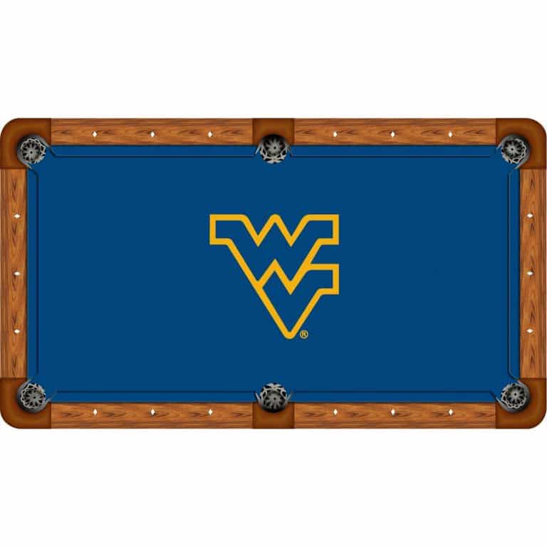 West Virginia Mountaineers Billiard Table Cloth | moneymachines.com