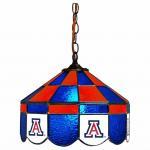 Arizona Wildcats College NCAA Stained Glass Swag Hanging Lamp