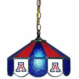 Arizona Wildcats Stained Glass Swag Hanging Lamp | moneymachines.com