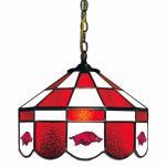 Arkansas Razorbacks College NCAA Stained Glass Swag Hanging Lamp