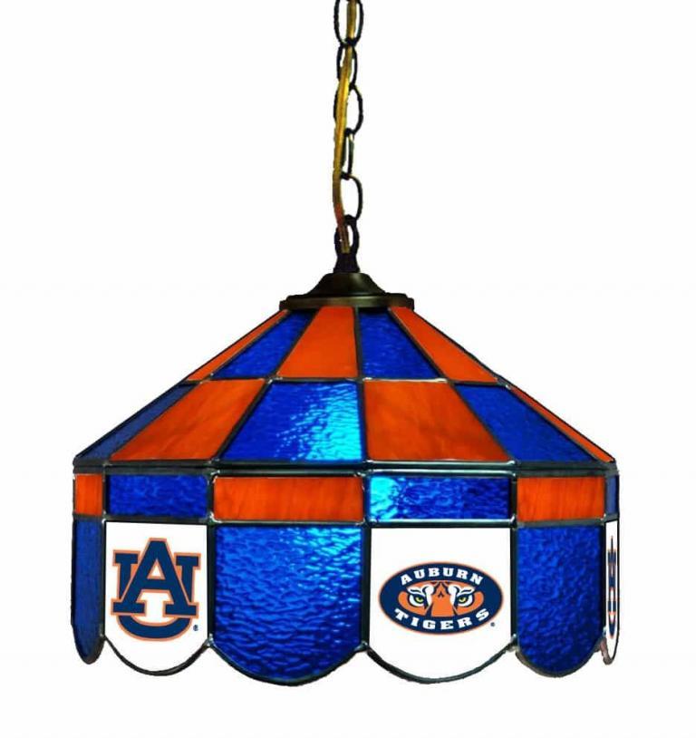 Auburn Tigers Stained Glass Swag Hanging Lamp | moneymachines.com