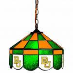 Baylor Bears College NCAA Stained Glass Swag Hanging Lamp