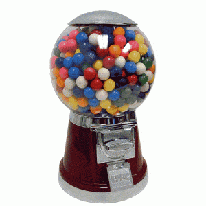 Big Bubble Gumball and Candy Vending Machine | moneymachines.com