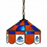 Boise State Broncos College NCAA Stained Glass Swag Hanging Lamp