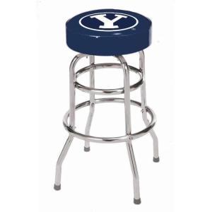Brigham Young Cougars College Logo Double Rung Bar Stool | moneymachines.com