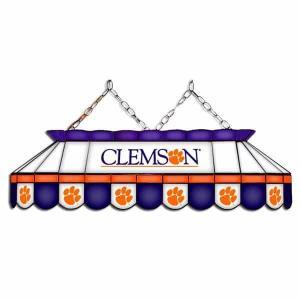 Clemson Tigers MVP 40" Tiffany Stained Glass Pool Table Lamp | moneymachines.com
