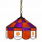 Clemson Tigers College NCAA Stained Glass Swag Hanging Lamp