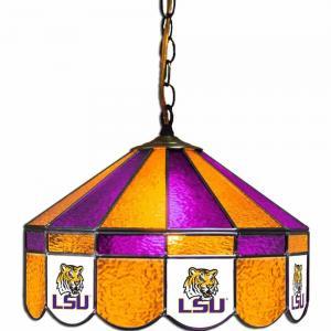College Logo Tiffany Stained Glass Swag Lamps