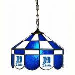 Duke Blue Devils College NCAA Stained Glass Swag Hanging Lamp