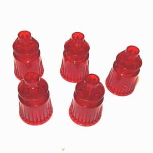 Faceted Red Pinball Play Field Posts | Set of 5 | moneymachines.com