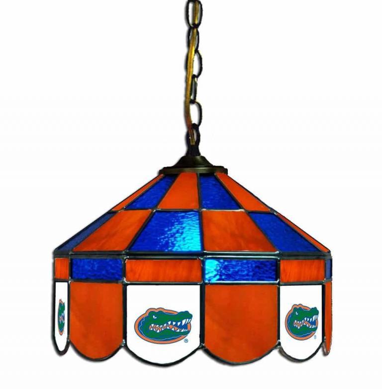 Florida Gators Stained Glass Swag Hanging Lamp | moneymachines.com