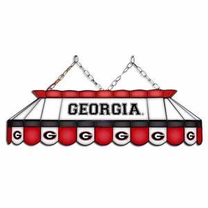 Georgia Bulldogs MVP 40" Tiffany Stained Glass Pool Table Lamp | moneymachines.com