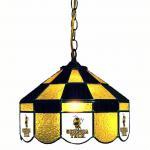 Georgia Tech Yellow Jackets College NCAA Stained Glass Swag Hanging Lamp