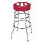 Indiana Hoosiers College Logo Double Rung Bar Stool