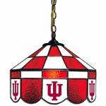 Indiana Hoosiers College NCAA Stained Glass Swag Hanging Lamp