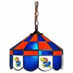 Kansas Jayhawks College NCAA Stained Glass Swag Hanging Lamp