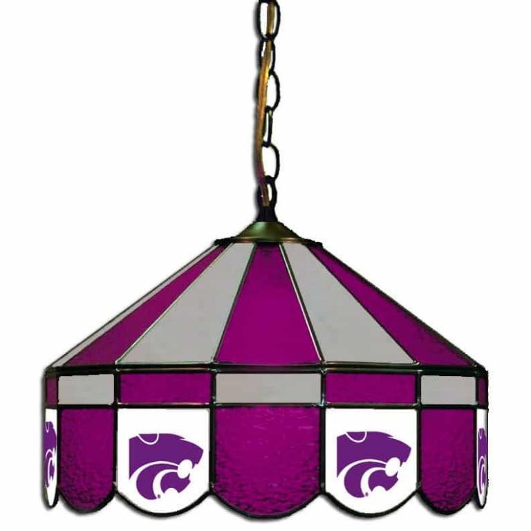 Kansas State Wildcats Stained Glass Swag Hanging Lamp | moneymachines.com