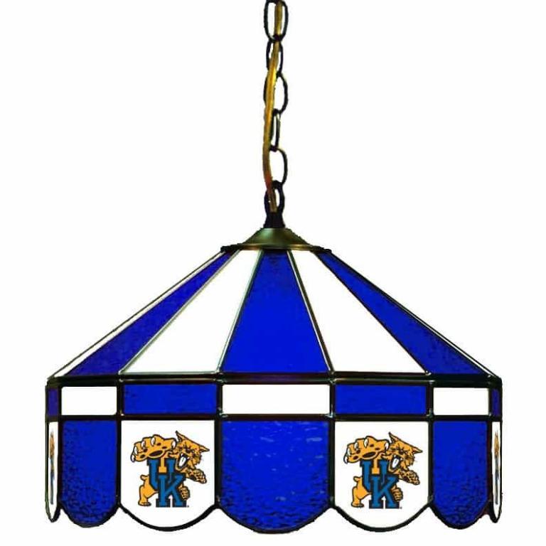 Kentucky Wildcats Stained Glass Swag Hanging Lamp | moneymachines.com