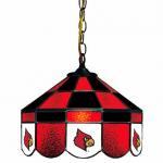 Louisville Cardinals College NCAA Stained Glass Swag Hanging Lamp