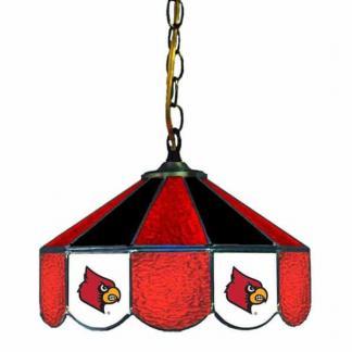 Louisville Cardinals Stained Glass Swag Hanging Lamp | moneymachines.com