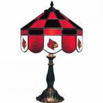 Louisville Cardinals Stained Glass Table Lamp