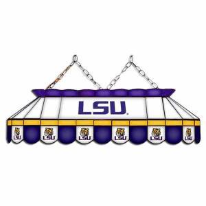 LSU Tiger MVP 40" Tiffany Stained Glass Pool Table Lamp | moneymachines.com