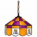 LSU Tigers College NCAA Stained Glass Swag Hanging Lamp