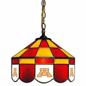 Minnesota Golden Gophers Stained Glass Swag Hanging Lamp | moneymachines.com