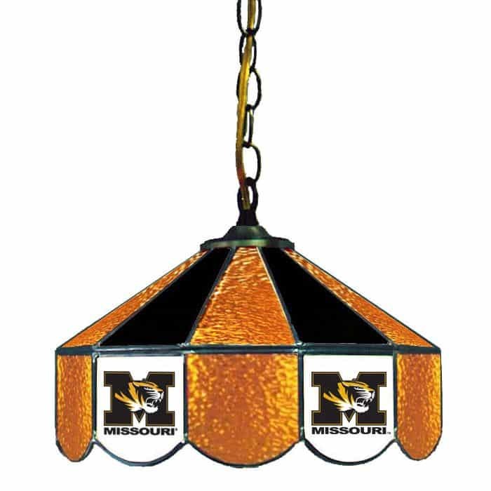 Mizzou Tigers Stained Glass Swag Hanging Lamp | moneymachines.com
