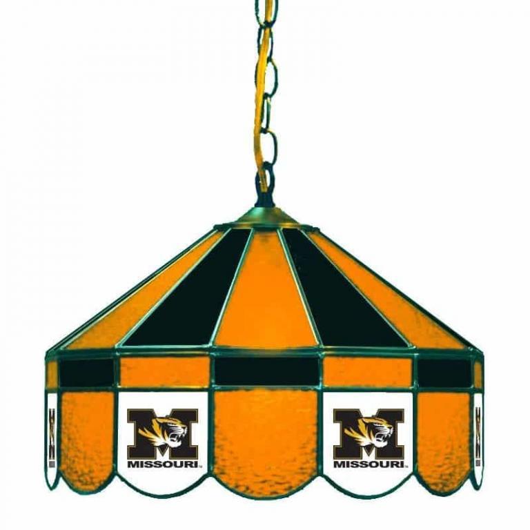 Mizzou Tigers Stained Glass Swag Hanging Lamp | moneymachines.com