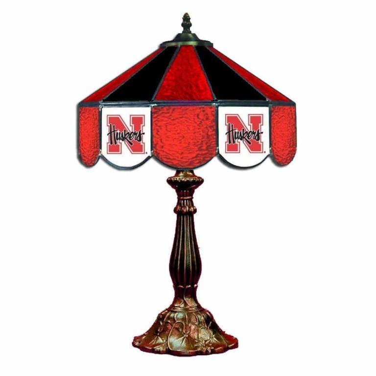 Nebraska Cornhuskers Stained Glass Table Lamp | moneymachines.com