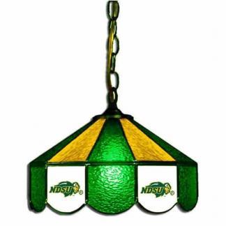 North Dakota State Bisons Stained Glass Swag Hanging Lamp | moneymachines.com