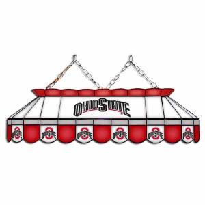 Ohio State Buckeyes MVP 40" Tiffany Stained Glass Pool Table Lamp | moneymachines.com