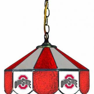 Ohio State Buckeyes Stained Glass Swag Hanging Lamp | moneymachines.com