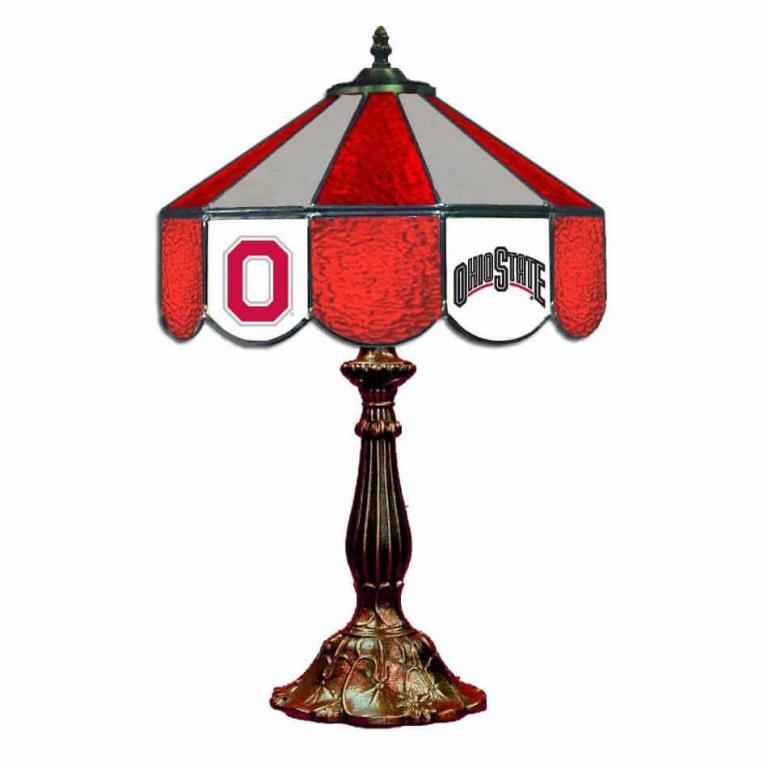 Ohio State Buckeyes Stained Glass Table Lamp | moneymachines.com
