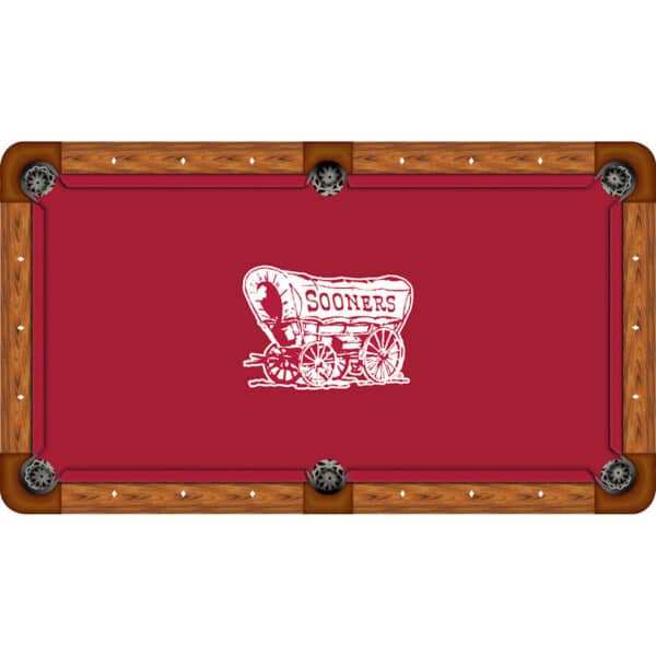 Oklahoma Sooners Billiard Table Cloth Wagon Red | moneymachines.com