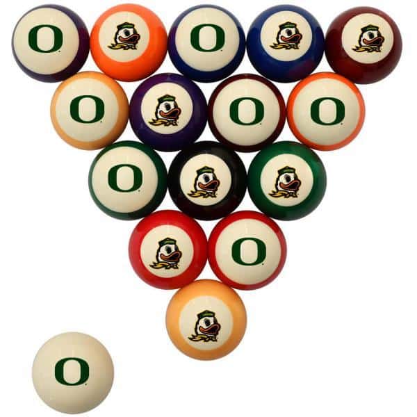 Oregon Ducks Billiard Ball Set | moneymachines.com