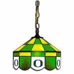 Oregon Ducks College NCAA Stained Glass Swag Hanging Lamp
