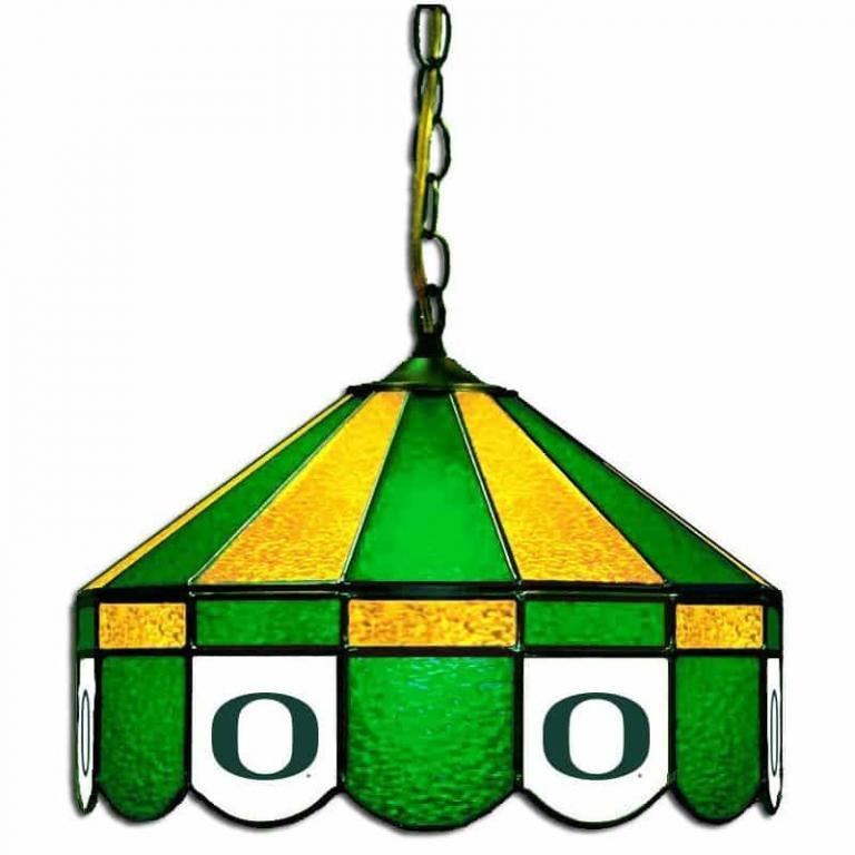 Oregon Ducks Stained Glass Swag Hanging Lamp | moneymachines.com