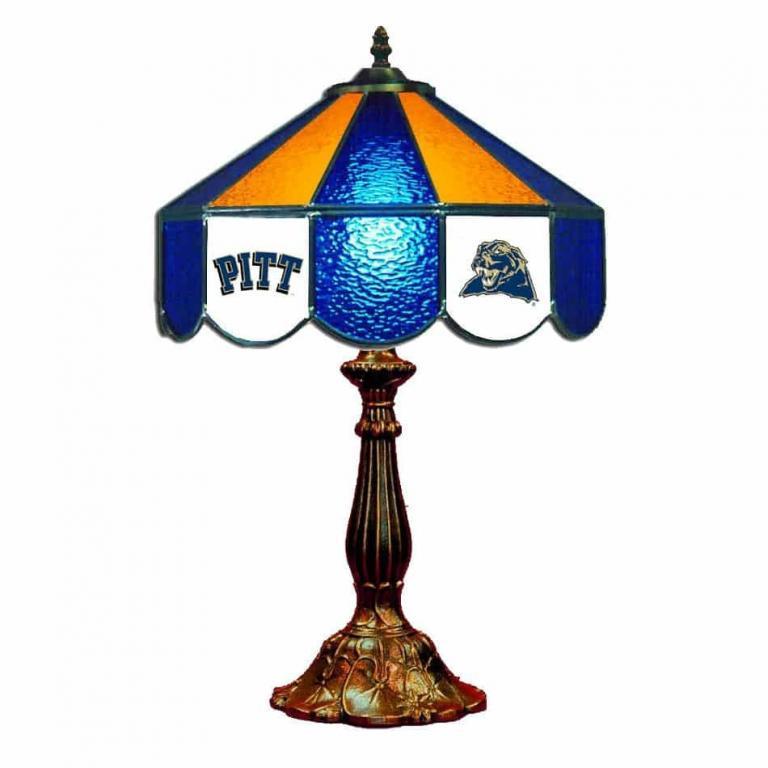 Pittsburgh Panthers Stained Glass Table Lamp | moneymachines.com