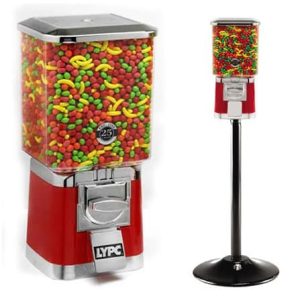 Pro Line Gumball Vending Machine On Cast Iron Stand Close Up | moneymachines.com