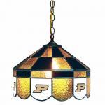 Purdue Boilermakers College NCAA Stained Glass Swag Hanging Lamp