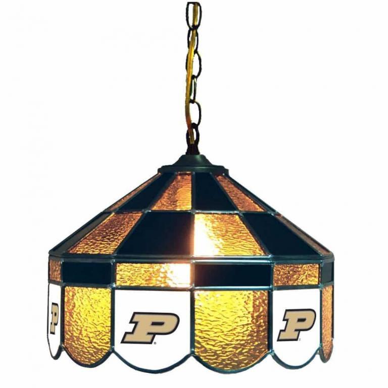 Purdue Boilermakers Stained Glass Swag Hanging Lamp | moneymachines.com